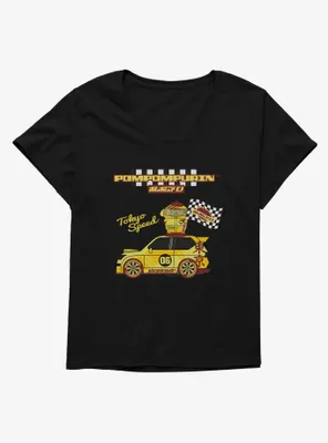 Hello Kitty And Friends Pompompurin Race Car Tokyo Speed Womens T-Shirt Plus