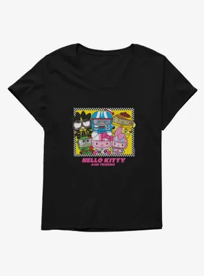 Hello Kitty And Friends Tokyo Speed Racers Womens T-Shirt Plus