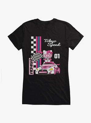 Hello Kitty And Friends Checkered Flag Tokyo Speed Girls T-Shirt