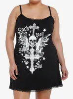 Social Collision Rock 'N' Roll Saved My Soul Cami Dress Plus