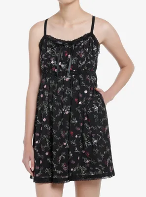 Sweet Society Flower Embroidery Cami Dress