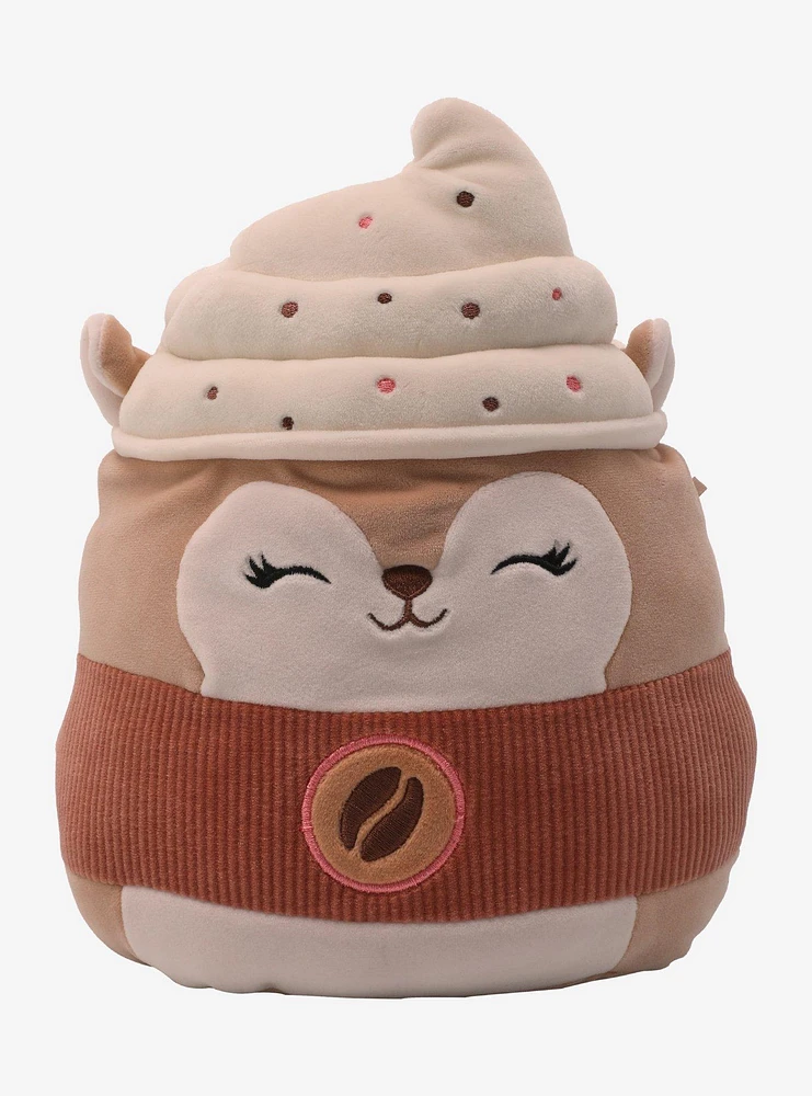 Squishmallows Reza The Latte Coffee Squirrel Plush