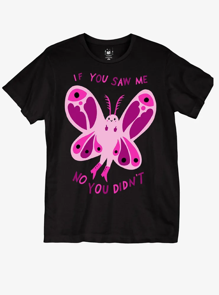 Pink Butterfly T-Shirt By Kaitlin Martin