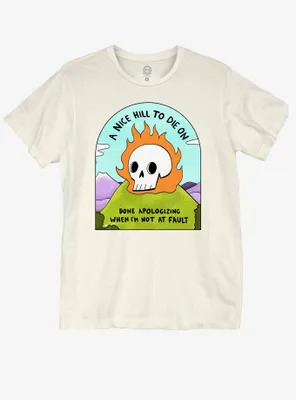 A Nice Hill To Die On T-Shirt By Zoe Cain