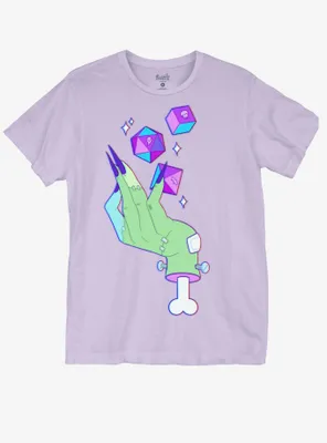 Zombie Hand With Dice T-Shirt By rheaUMA