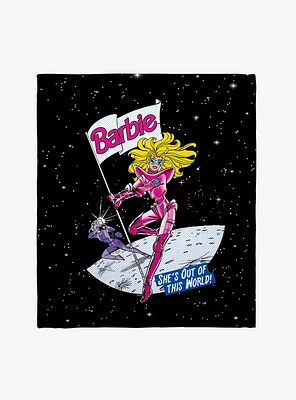 Barbie Astronaut Barbie In Space Throw Blanket