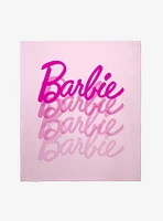 Barbie Logo Stacked Throw Blanket