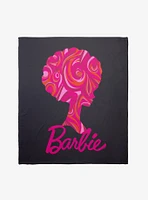 Barbie Afro Barbie Swirl Silhouette Throw Blanket