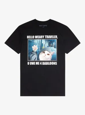Weary Traveler Dabloon Cat T-Shirt