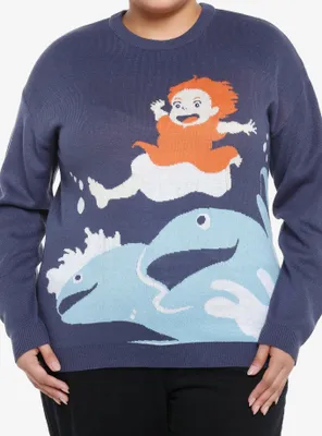 Studio Ghibli Ponyo Fish Girls Sweater Plus
