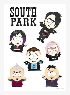 South Park Emo Kids Kiss-Cut Sticker Sheet