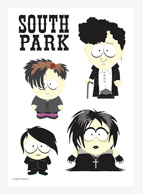 South Park Goth Kids Kiss-Cut Sticker Sheet