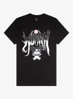 Kuromi Heavy Metal Boyfriend Fit Girls T-Shirt