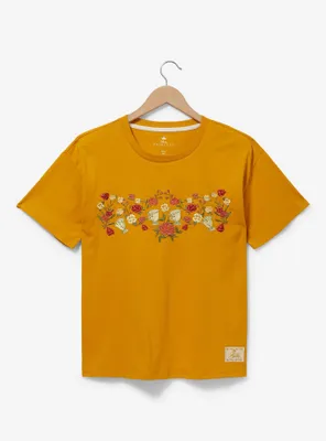 Disney Beauty and the Beast Chip Floral Women's T-Shirt - BoxLunch Exclusive