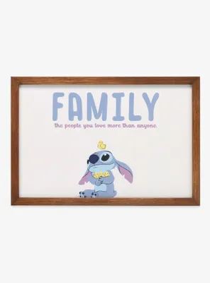 Disney Lilo & Stitch Duck Family Framed Wood Wall Decor