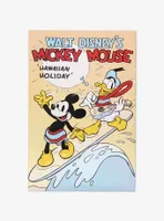 Disney Mickey Mouse Hawaiian Holiday Surf Classic Movie Cover Canvas Wall Decor