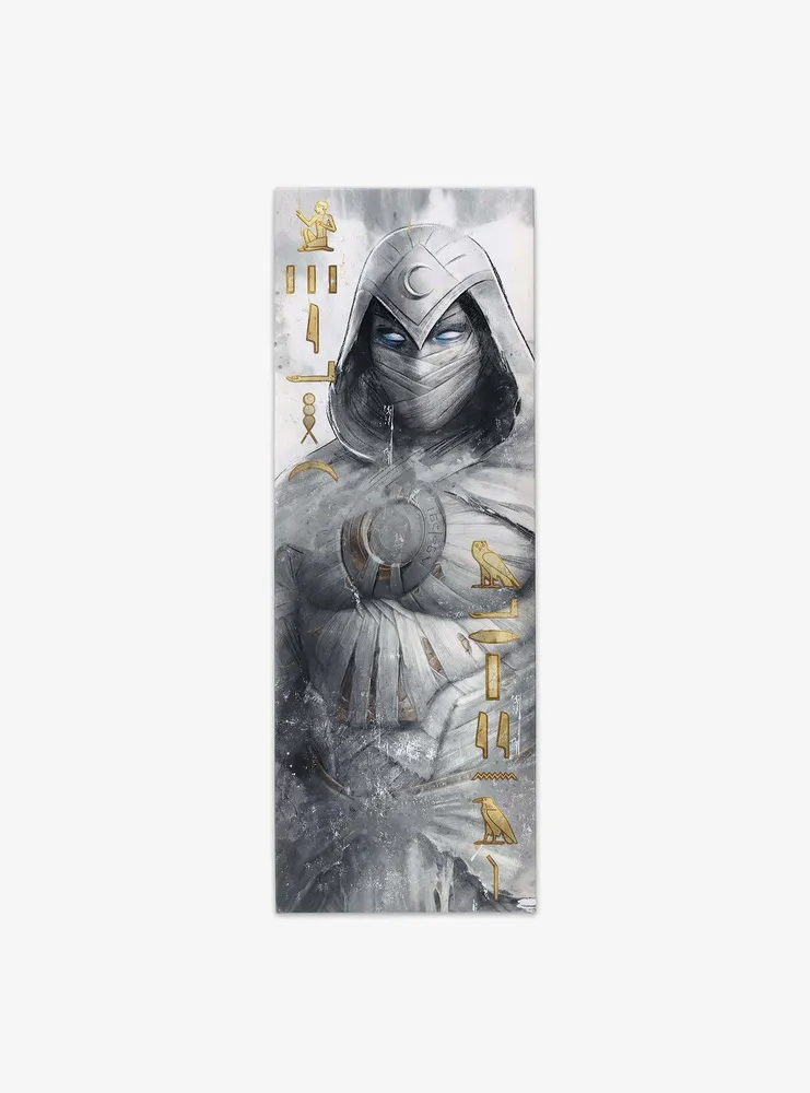 Marvel Moon Knight Gray Vertical Canvas Wall Decor