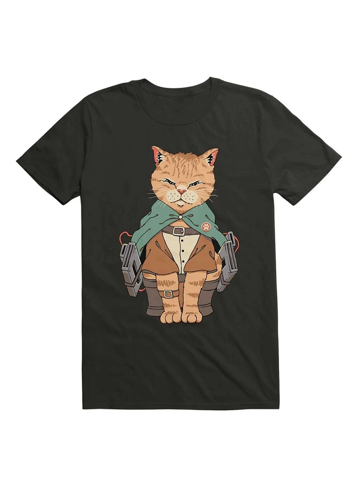 A Cat On Titans T-Shirt