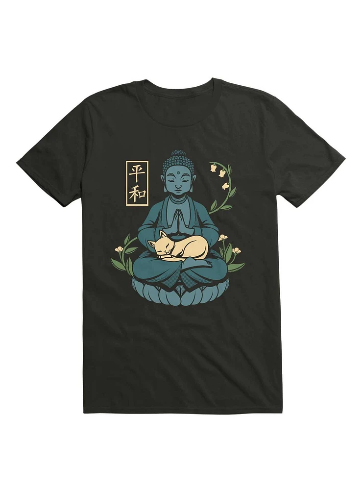 Cat Meditation Buddhism Buddha T-Shirt