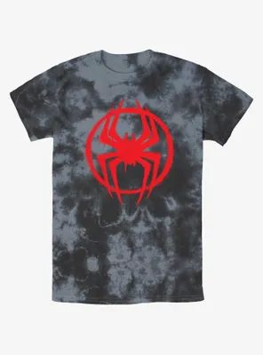 Marvel Spider-Man Spray Circle Symbol Tie-Dye T-Shirt