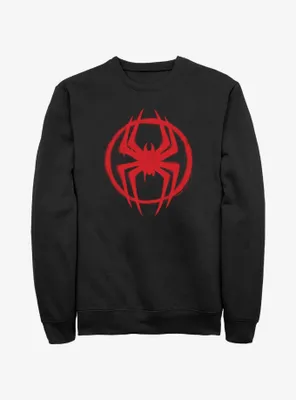 Marvel Spider-Man Spray Circle Symbol Sweatshirt