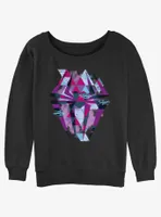 Marvel Spider-Man Geometric Spider Symbol Womens Slouchy Sweatshirt