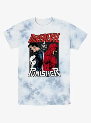 Marvel Punisher Vs. Daredevil Tie-Dye T-Shirt