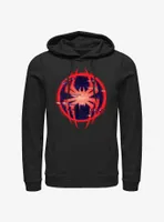 Marvel Spider-Man Glitch Spider Symbol Hoodie