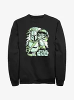 Star Wars The Mandalorian With Grogu Pop Art Sweatshirt