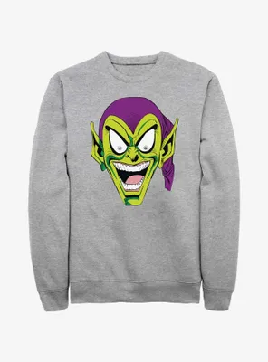 Marvel Spider-Man Green Goblin Head Sweatshirt