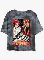 Star Wars Join The Empire Propaganda Womens Tie-Dye Crop T-Shirt