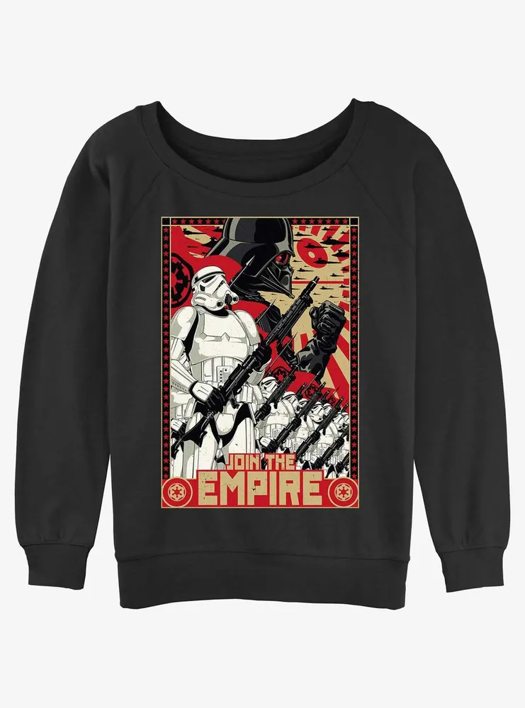 Star Wars Join The Empire Propaganda Womens Slouchy Sweatshirt