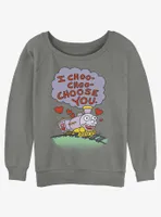 Simpsons Choo-Choose You Womens Slouchy Sweatshirt