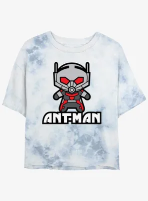 Marvel Ant-Man Kawaii Womens Tie-Dye Crop T-Shirt