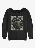 Star Wars The Mandalorian Child Card Girls Slouchy Sweatshirt