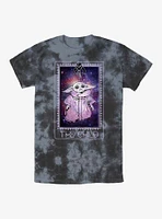 Star Wars The Mandalorian Cosmic Child Tarot Tie-Dye T-Shirt