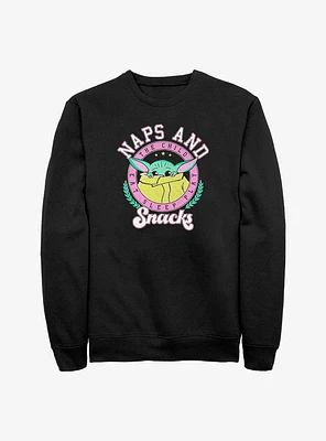 Star Wars The Mandalorian Grogu Naps And Snacks Sweatshirt