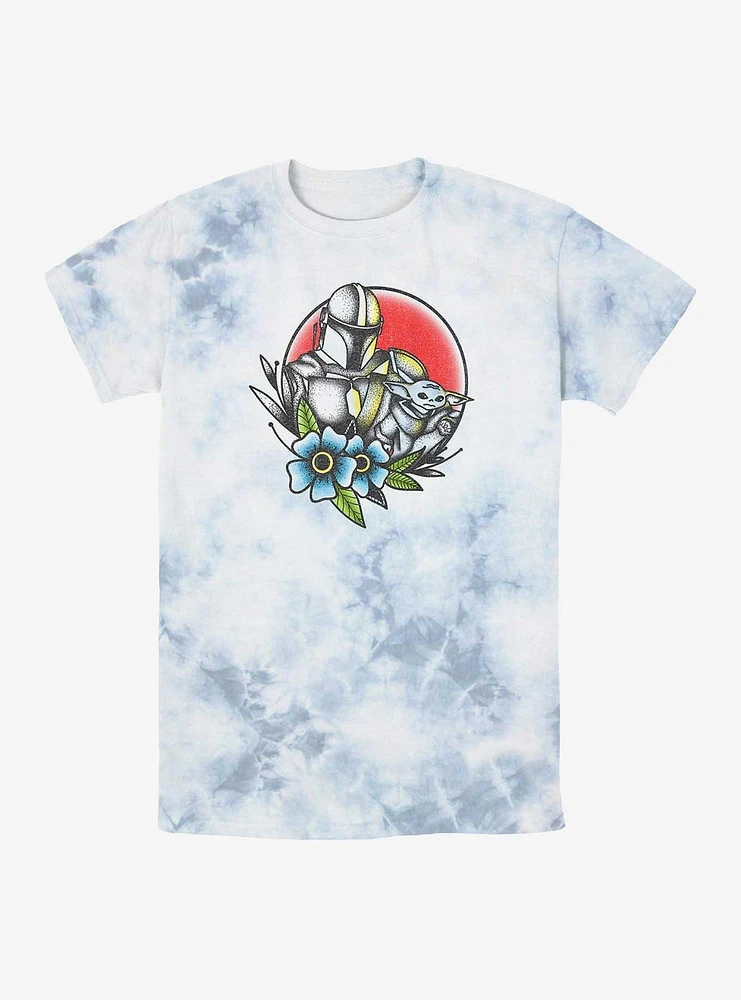 Star Wars The Mandalorian Hunter And Bounty Tie-Dye T-Shirt