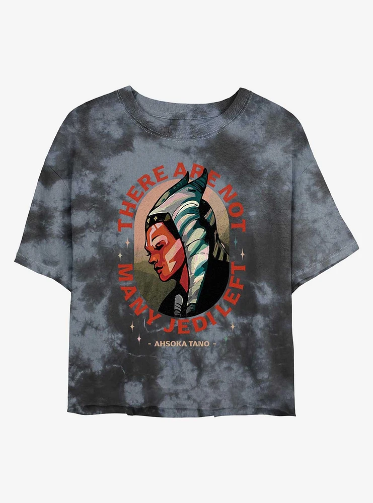 Star Wars The Mandalorian Ahsoka Tano Not Many Jedi Left Tie-Dye Girls Crop T-Shirt