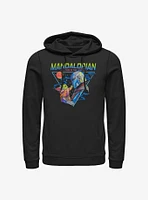 Star Wars The Mandalorian Grogu and Din Djarin Triangle Hoodie