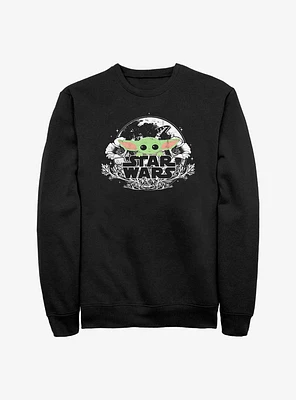 Star Wars The Mandalorian Child Floral Sweatshirt