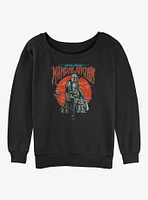 Star Wars The Mandalorian Sunset Fog Girls Slouchy Sweatshirt