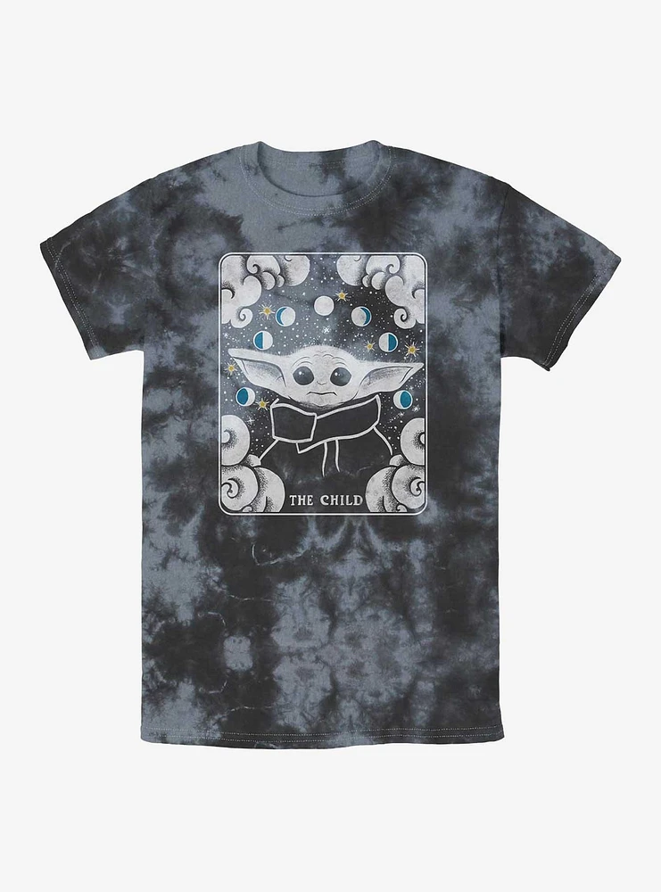 Star Wars The Mandalorian Tarot Child Tie-Dye T-Shirt