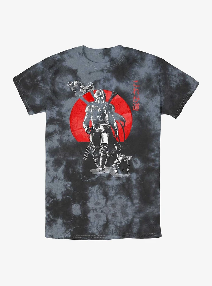 Star Wars The Mandalorian Sumi Ink Red Sun Tie-Dye T-Shirt