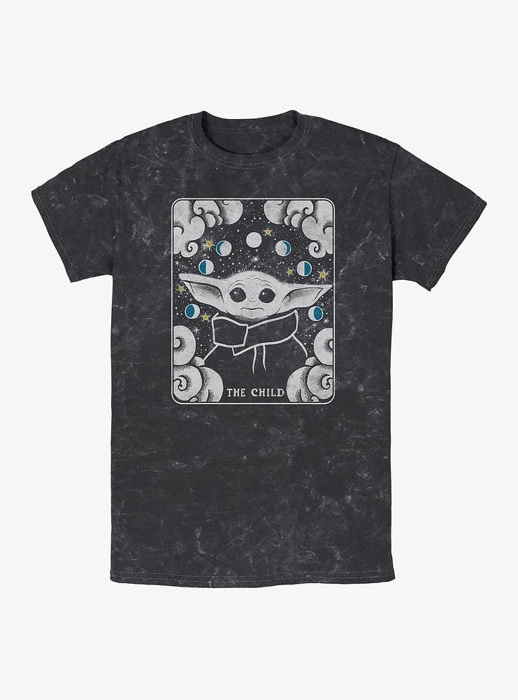 Star Wars The Mandalorian Tarot Child Mineral Wash T-Shirt