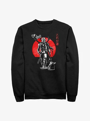 Star Wars The Mandalorian Sumi Ink Red Sun Sweatshirt