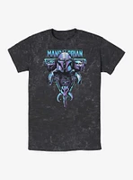 Star Wars The Mandalorian Beskar Triangle Mineral Wash T-Shirt