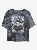 Star Wars The Mandalorian Tarot Child Tie-Dye Girls Crop T-Shirt