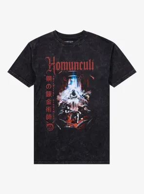 Fullmetal Alchemist Homunculi Mineral Wash Boyfriend Fit Girls T-Shirt