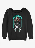 Star Wars The Mandalorian Ahsoka Amongst Stars Womens Slouchy Sweatshirt